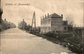 Groet uit Nieuwendijk Kerkweg met school st 1946 beschikbaar voor biedingen