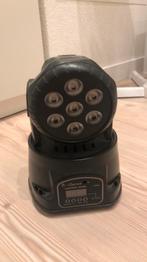 7xRGB Led Moving Head, Muziek en Instrumenten, Licht en Laser, Ophalen of Verzenden, Zo goed als nieuw, Licht, Kleur
