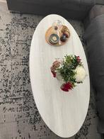 Witte ovaal tafel, Huis en Inrichting, Tafels | Salontafels, Ophalen, Overige materialen, 100 tot 150 cm, 50 tot 100 cm