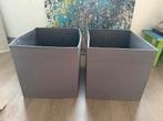 2 Drona bakken grijs voor IKEA Kallax, Ophalen, Overige materialen, Minder dan 50 cm, Gebruikt