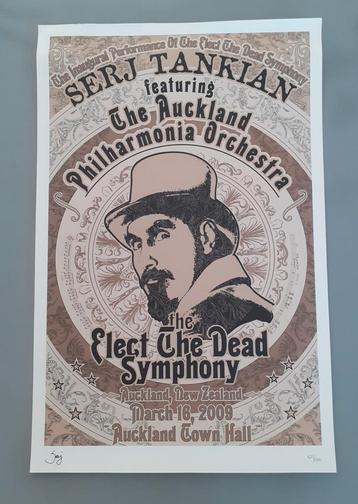 Poster Serj Tankian (System of a down) met handtekening Serj