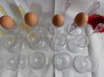 Bodum eierdopjes 4 stuks | zonder lepeltje | VINTAGE, Huis en Inrichting, Keuken | Bestek, Ophalen of Verzenden, Zo goed als nieuw