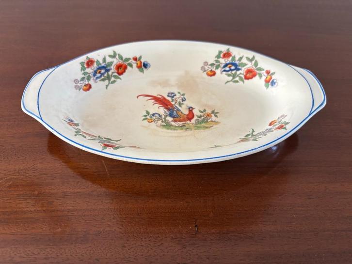 Art Deco schaaltje "Bird of Paradise" van Newhall Hanley, Antiek en Kunst, Antiek | Servies los, Ophalen of Verzenden