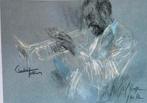 Tekening jazz muzikant Charles Tolliver door Piet Klaasse, Antiek en Kunst, Ophalen of Verzenden