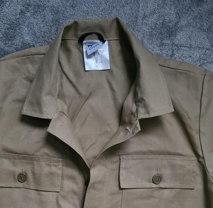 Stevige khaki overall van 100% katoen, maat 52, Tuin en Terras, Werkkleding, Zo goed als nieuw, Heren, Overall, Ophalen