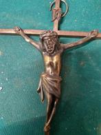 kruisbeeld christus messing, Verzamelen, Ophalen of Verzenden