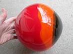Vaas (?) vintage retro jaren'70(?) glas bloemenvaas zgan! p4, Ophalen of Verzenden, Zo goed als nieuw, Rood, Glas