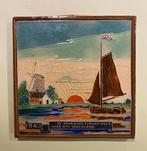 Cloisonné tegel 1945 Westraven Utrecht 15 x 15 cm, Antiek en Kunst, Ophalen of Verzenden