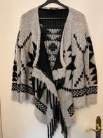 zgan! Prachtig boho vest met franjes mt 40/42, Ophalen of Verzenden, Zo goed als nieuw, Grijs