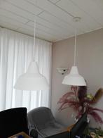 design hanglampen 2 stuks wit, weg is weg..., Minder dan 50 cm, Overige materialen, Ophalen of Verzenden, Zo goed als nieuw