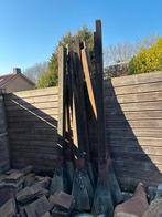 Hardhouten palen met betonnen voet, Tuin en Terras, Palen, Balken en Planken, Ophalen, Minder dan 180 cm, Palen