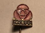 Metalen KRUPP VRACHTWAGENMERK Speld (Rood/Zwart)., Verzenden, Zo goed als nieuw, Transport, Speldje of Pin