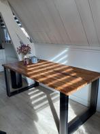 Robuuste Eettafel Industriële Stijl- 190cm, Huis en Inrichting, Tafels | Eettafels, Ophalen, Gebruikt, 50 tot 100 cm, Vijf personen of meer