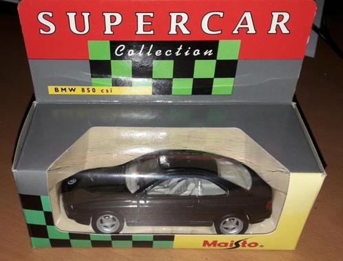 Maisto BMW 850 CSI zwart, Hobby en Vrije tijd, Modelauto's | 1:43, Nieuw, Auto, Overige merken, Ophalen of Verzenden