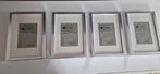 Te koop: 6 Fotolijsten van 21x 30 cm Ribba ikea, zilver, Ophalen of Verzenden, Gebruikt