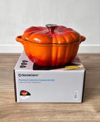 Oranje pompoen pan, gietijzer, nieuw, Huis en Inrichting, Ophalen of Verzenden, Nieuw, Gietijzer, Koekenpan of Braadpan