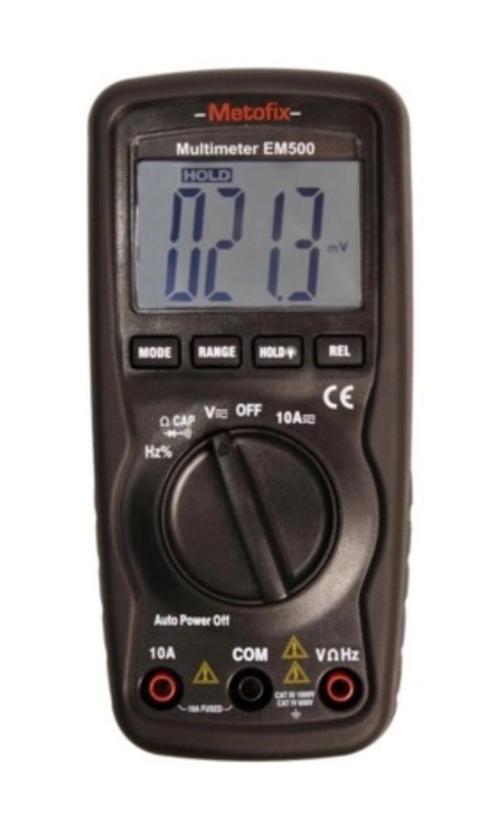 Metofix Digitale Multimeter EM500 nieuw, Doe-het-zelf en Verbouw, Meetapparatuur, Nieuw, Multimeter, Ophalen of Verzenden