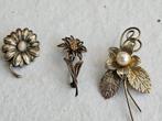 3 oude broches, Ophalen of Verzenden, Gebruikt, Overige materialen