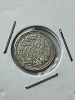 Zilveren dubbeltje 1934, Postzegels en Munten, Munten | Nederland, Zilver, Koningin Wilhelmina, 10 cent, Ophalen of Verzenden