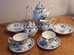 Engels blauw Johnson Bros Indies koffie setje, Antiek en Kunst, Ophalen of Verzenden