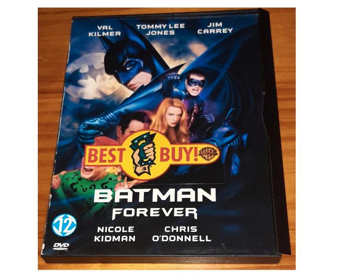 BATMAN FOREVER 1995 SUPERHELDEN FILM VAL KILMER JIM CARREY, Cd's en Dvd's, Dvd's | Actie, Zo goed als nieuw, Overige genres, Alle leeftijden
