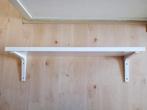 witte plank Ikea Ekby Jarpen 79x19x2,5, houder 18 cm lang, Ophalen