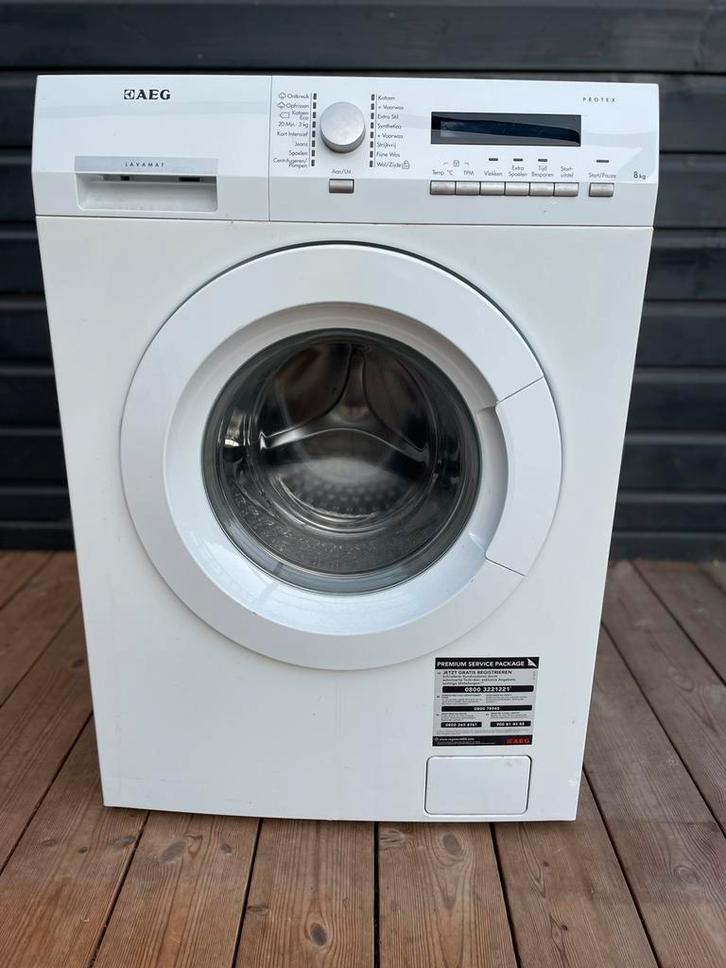 AEG Lavemat Protex, Witgoed en Apparatuur, Wasmachines, Zo goed als nieuw, 6 tot 8 kg, 85 tot 90 cm, 1200 tot 1600 toeren, Kort programma