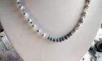 Stralende Ketting ECHT Parels Opaal UNIEK Zeldzaam, Sieraden, Tassen en Uiterlijk, Blauw, Nieuw, Ophalen of Verzenden, Steen of Mineraal