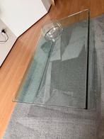 Vintage Glazen SalonTafel met Kom - Fiam Design, Huis en Inrichting, Ophalen, Gebruikt, 100 tot 150 cm, 50 tot 100 cm