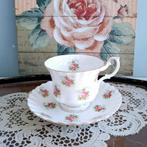 Royal Albert 'Forget-me-not Rose', herenkop en schotel, Antiek en Kunst, Ophalen of Verzenden