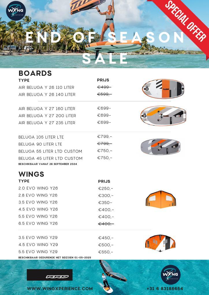 Wingsurf- en wingfoilmateriaal voor beginners, Watersport en Boten, Wingsurfen, Nieuw, Wingsurf-wing, Ophalen