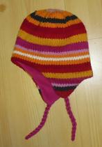 Barts fleecegevoerde gebreide muts. Omtrek is 50 cm., Gebruikt, Meisje, Barts, Ophalen of Verzenden