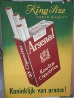 Originele Poster Kingsize Arsenal Sigaretten King Size, Diversen, Typemachines, Verzenden, Gebruikt