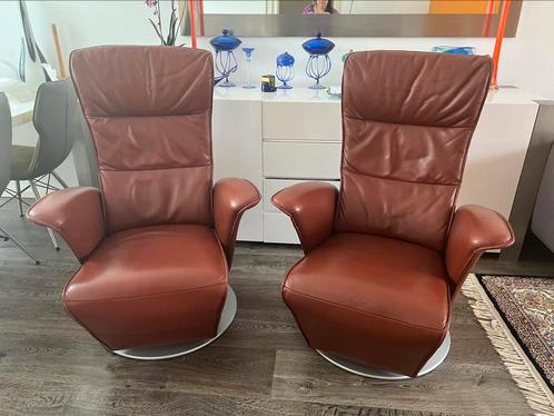 Topform Relaxfauteuils/relaxstoelen/relax fauteuils/stoel, Huis en Inrichting, Fauteuils, Zo goed als nieuw, Leer, Ophalen of Verzenden