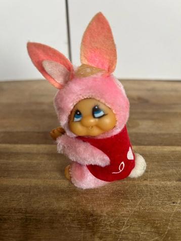 Vintage knijppoppetje roze konijn beschikbaar voor biedingen