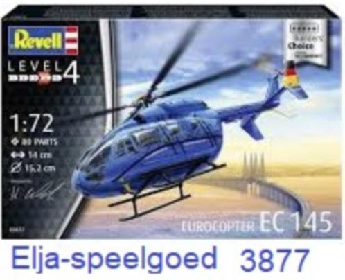 Revell 1:72 EC145 Builders Choice 3877 Helikopter model, Hobby en Vrije tijd, Modelbouw | Vliegtuigen en Helikopters, Nieuw, Helikopter
