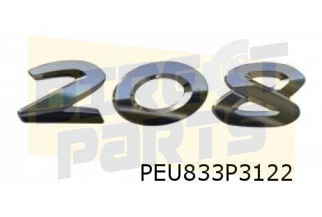 Peugeot 208 embleem tekst ''208'' R achter Origineel! 980645, Auto-onderdelen, Carrosserie en Plaatwerk, Peugeot, Nieuw, Verzenden
