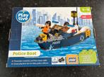 Politie boot compleet 5-12 jr zelfde blokjes als Lego,, Ophalen of Verzenden, Zo goed als nieuw