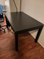 Zwarte eettafel (uitschuifbaar), Ophalen, Gebruikt, 50 tot 100 cm, Vier personen