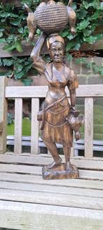 Handgesneden hardhouten sculptuur Haiti, Antiek en Kunst, Ophalen of Verzenden