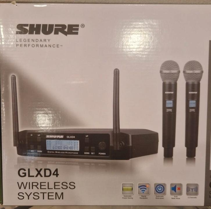 Shure microfoonset GLXD4 NIEUW, Muziek en Instrumenten, Microfoons, Nieuw, Zangmicrofoon, Draadloos, Ophalen