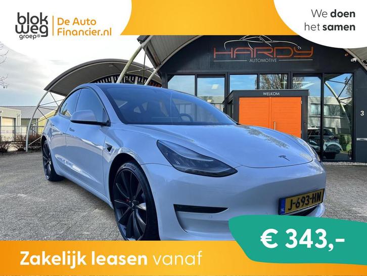 Tesla Model 3 Performance AWD 75 kWh 88% SOH 1e € 24.880,0, Auto's, Tesla, Bedrijf, Te koop, Model 3, ABS, Airbags, Airconditioning