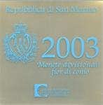 BU set San Marino 2003 Blister - 1 cent t/m 5 euro (Zilver), Postzegels en Munten, Munten | Europa | Euromunten, Overige waardes