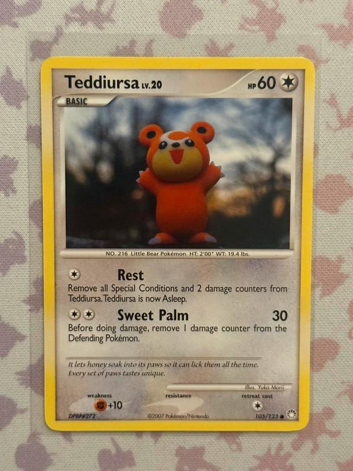 Teddiursa lv.20 105/123 Pokémon Mysterious Treasures, Hobby en Vrije tijd, Verzamelkaartspellen | Pokémon, Nieuw, Losse kaart