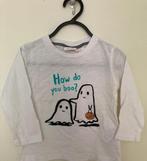 ZARA tshirt spook maat 80 wit halloween, Jongetje of Meisje, Ophalen of Verzenden, Zo goed als nieuw, Zara
