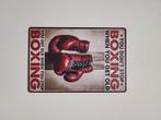 Dont stop boxing boksen reclamebord van metaal wandbord deco, Info@deconoord.nl, Deco Noord, Nieuw, Ophalen of Verzenden