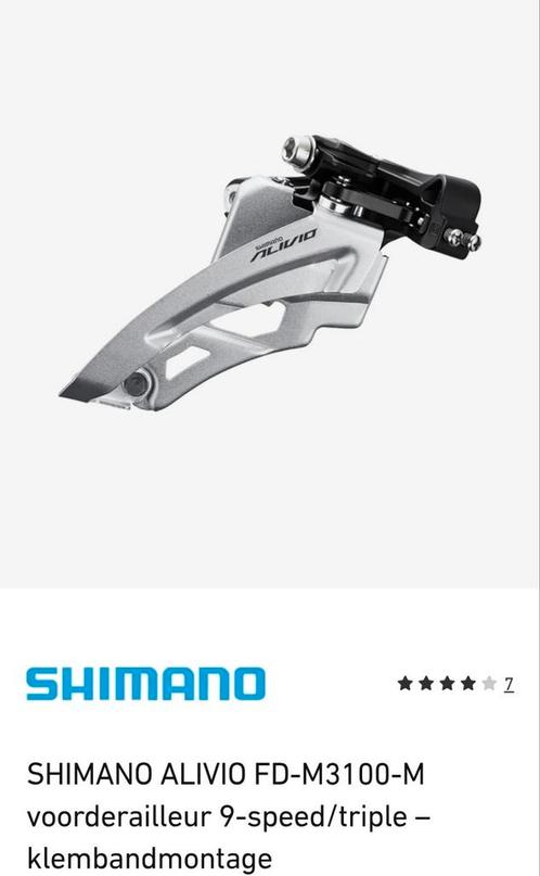 SHIMANO ALIVIO FD-M3100-M 9-speed/dubbel voorderailleur, Fietsen en Brommers, Fietsonderdelen, Algemeen, Ophalen of Verzenden