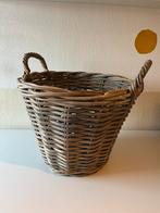 Rietenmand 32x40cm, Huis en Inrichting, Woonaccessoires | Schalen en Manden, Ophalen, Zo goed als nieuw, Rond