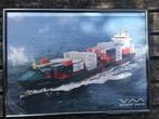 ingelijste foto vrachtschip MS Maastroom, Verzamelen, Scheepvaart, Ophalen of Verzenden, Zo goed als nieuw, Motorboot, Kaart, Foto of Prent