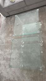 Glazen Salontafels, Ophalen, Rond, 50 tot 100 cm, Zo goed als nieuw